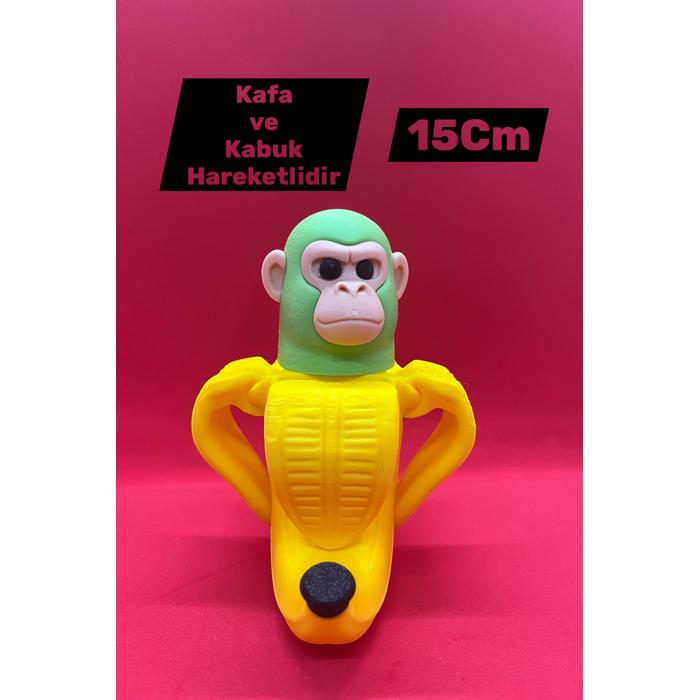 Chimpanzini Bananini - Brainrot Karakter Figürü Muz ve Şempanze