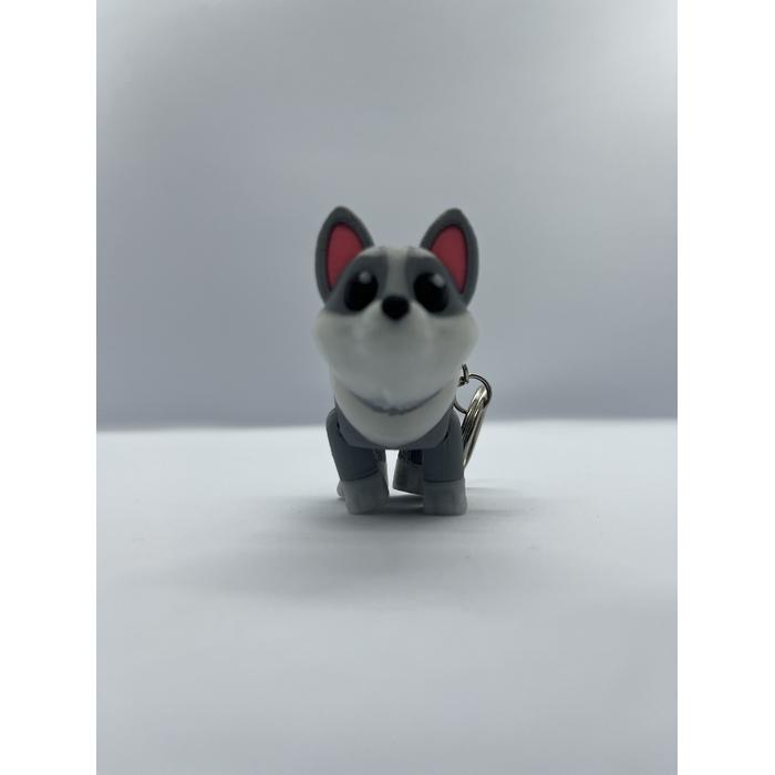 Doğanın Gücü Hareketli Kurt Anahtarlık