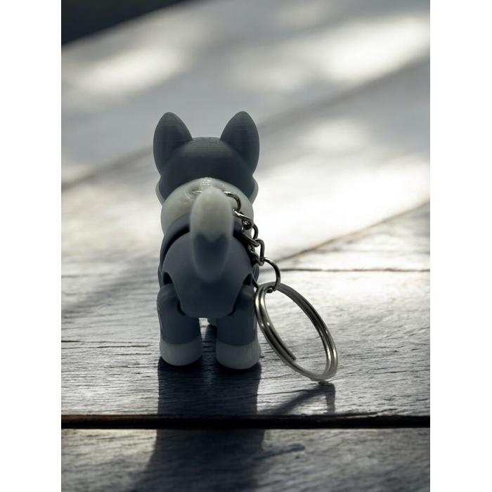 Doğanın Gücü Hareketli Kurt Anahtarlık