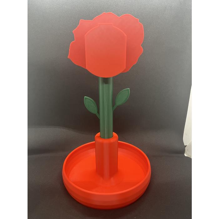 Gül Çiçeği Kulaklık Tutucu Stand Yayıncı Aksesuarı