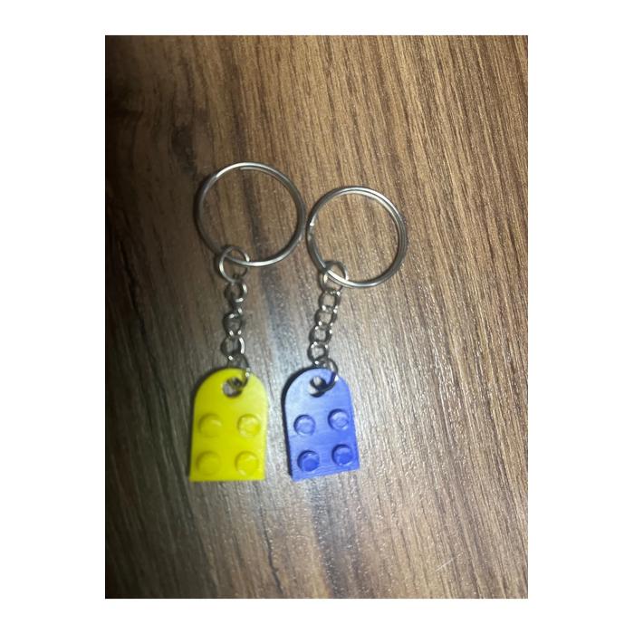 Lego Şeklinde Çift Anahtarlığı