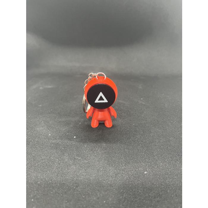 Squid Game Muhafız Üçgen, Kare, Daire Maskeli Anahtarlık 3lü Set