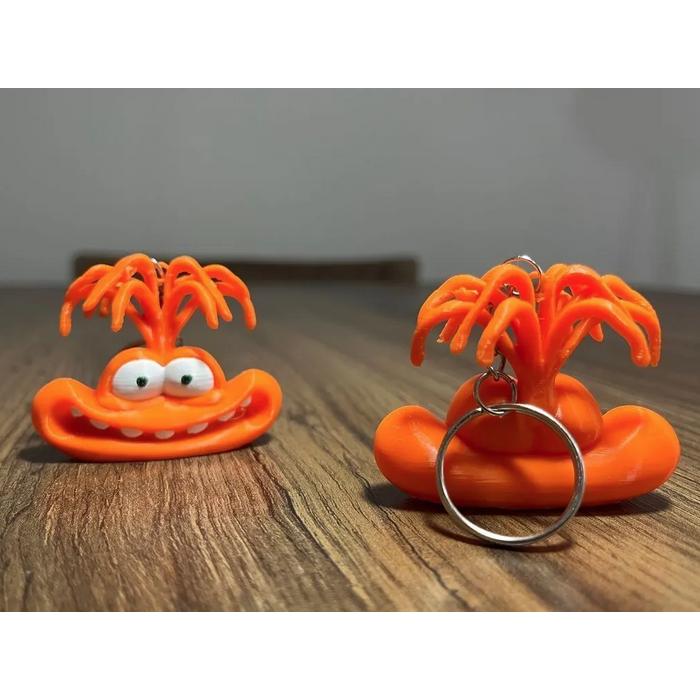 Ters Yüz 2 Kaygı Anksiyete 3 Boyutlu Anahtarlık