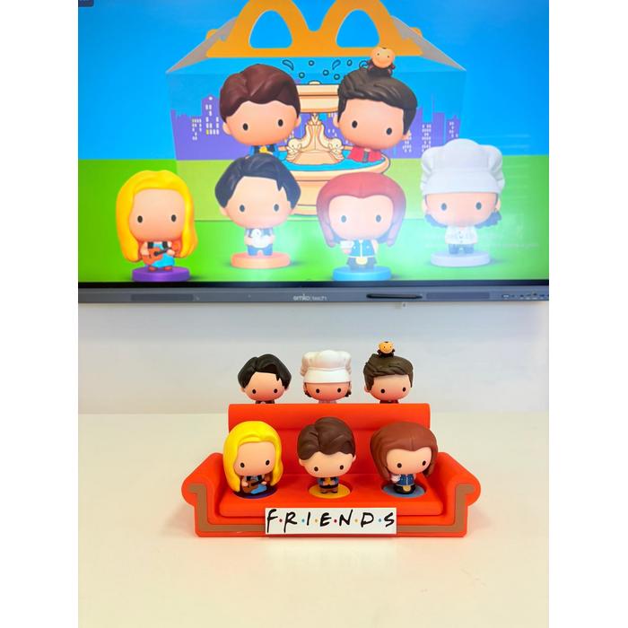 Friends Figürleri Koltuk Standı McDonalds Figürlerine Uyumlu